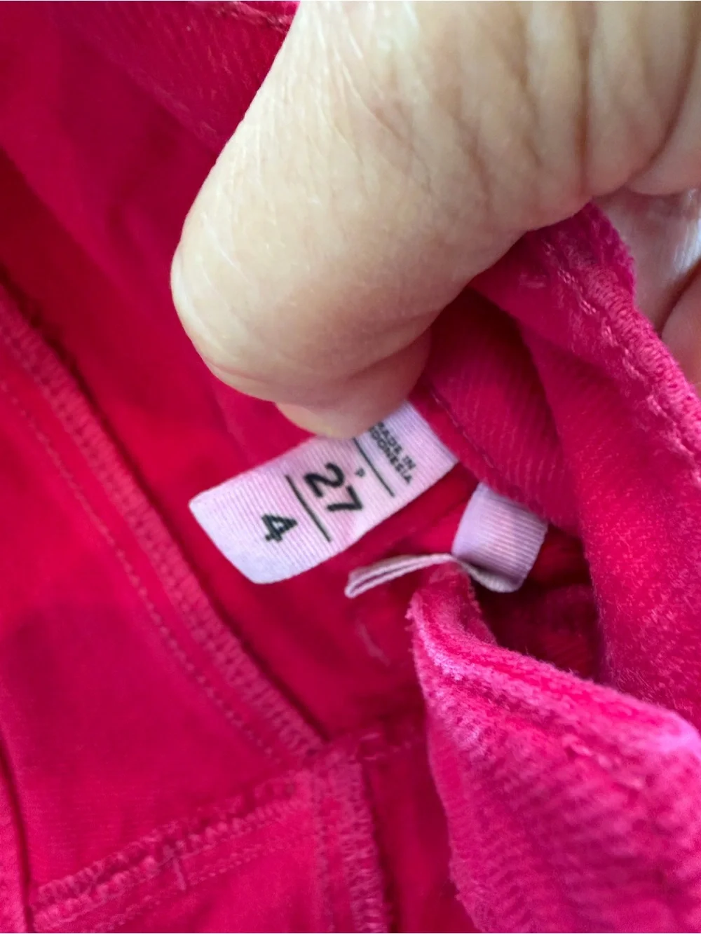 Loft High-Rise wide Leg Jeans in Fuchsia